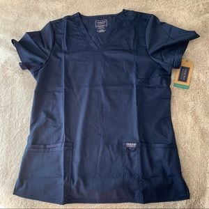 Navy Scrub Top